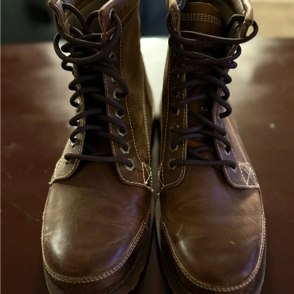 Timberland Men's Dark Brown Leather Boots